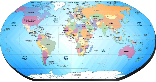 mapa del mundo