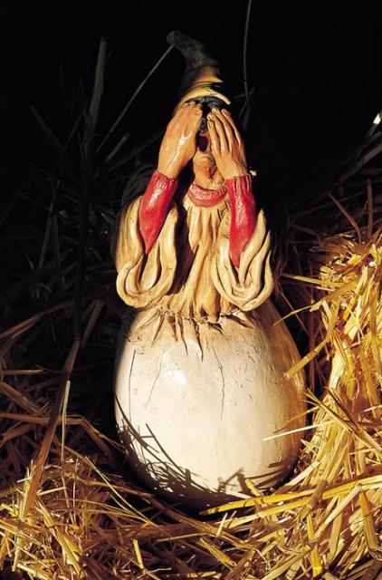 Pulcinella nace del huevo, Museo di Pulcinella, Acerra