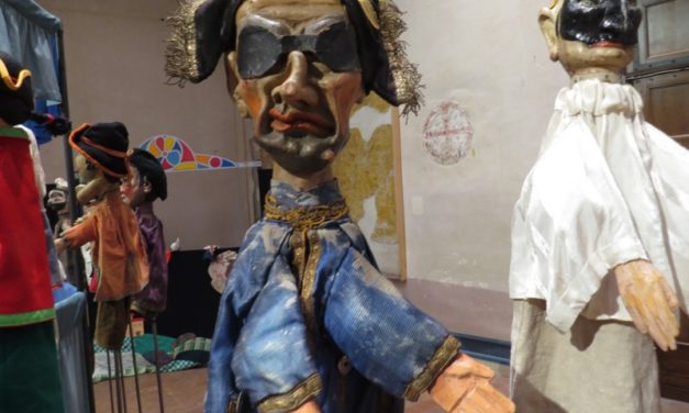 II: Exposición ‘Giù la maschera’ y ‘MAgicaBUra!’, Festival de Teatro di Figura, en Pordenone, Italia: Paolo Papparotto, Ortoteatro, Pietro Roncelli
