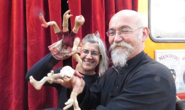 Parque de las Marionetas – Fiestas del Pilar – I – Teatri Mobili, Luís Zornoza, Gaspare Nasuto, Sara Henriques y Arnau Colom