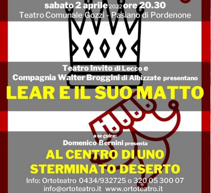 II– MagicaBura!, el Festival de Títeres de Pordenone, Italia – II Parte: ‘Lear e il suo Matto’, ‘Al Centro di uno Sterminato Deserto’, y ‘Streghe, Draghi e Maghi’